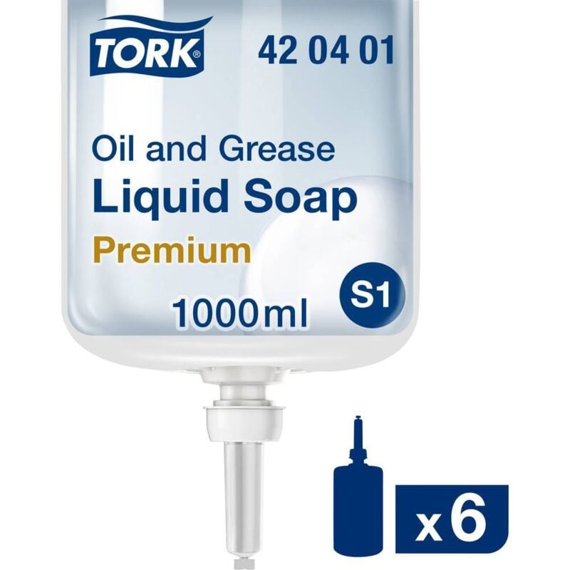 Tork - Savon liquide spécial huile et graisse 6x 1000 ml 420401