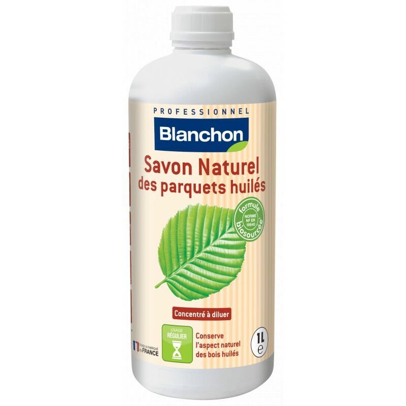 Blanchon - Savon naturel pour parquets huilés Blanc 1L