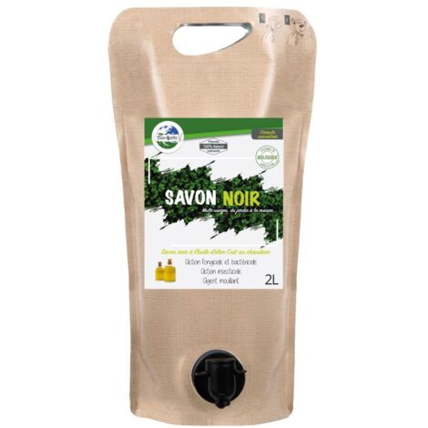 Savon noir liquide 2L à diluer pucerons, cochenilles, araignées rouges