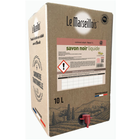 Savon Noir Liquide Ecocert Bib 10l - Le Marseillois