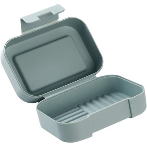 Savon Porte-Boîte Contenant Douche Salle De Bain(Bleu)