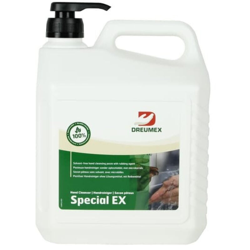 Savon spécial microbille 2.7L + pompe sans solvant Dreumex