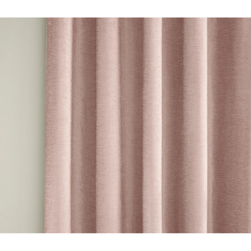 Tyrone Textiles - Savoy Pair of 168x183cm Blackout Curtains, Blush