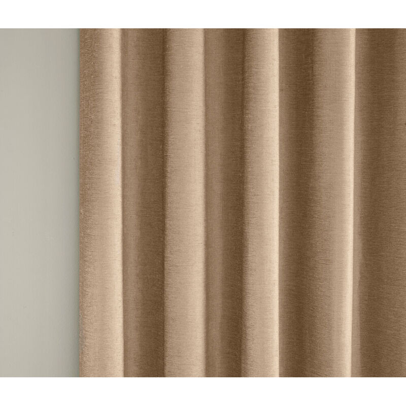 Tyrone Textiles - Savoy Pair of 168x183cm Blackout Curtains, Sand