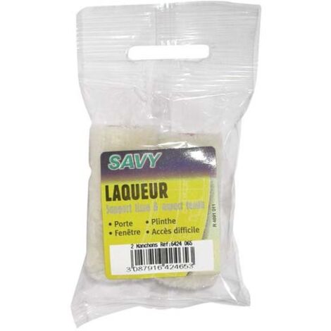 SAVY - Manchon laqueur velours mini x2 110mm