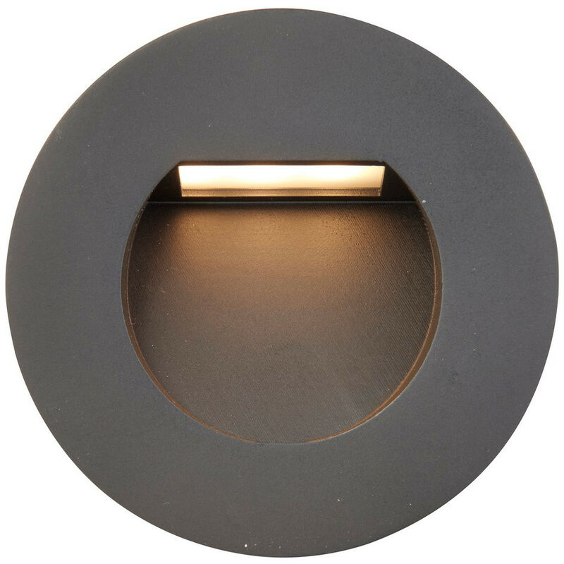 Saxby Lighting - Saxby Albus cct Outdoor Recessed Wall Lamp Black IP65