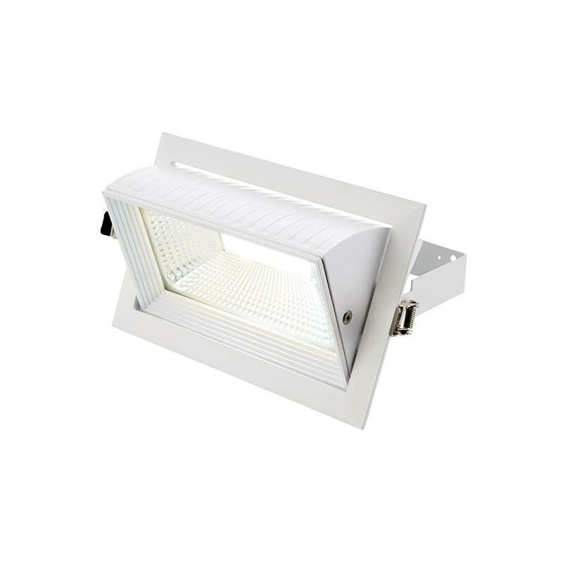 Saxby Axial - Integrated LED Recessed Light Matt White, Glass