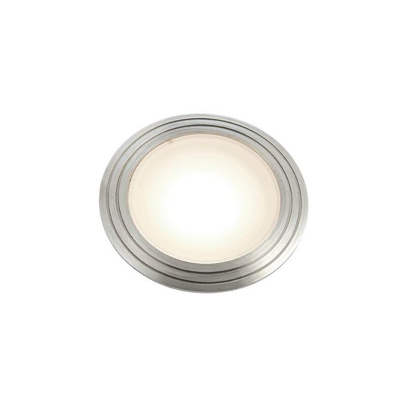 

Saxby Bodenn - Luz LED integrada 1 Luz empotrada para exteriores, grado marino, acero inoxidable cepillado, esmerilado IP67