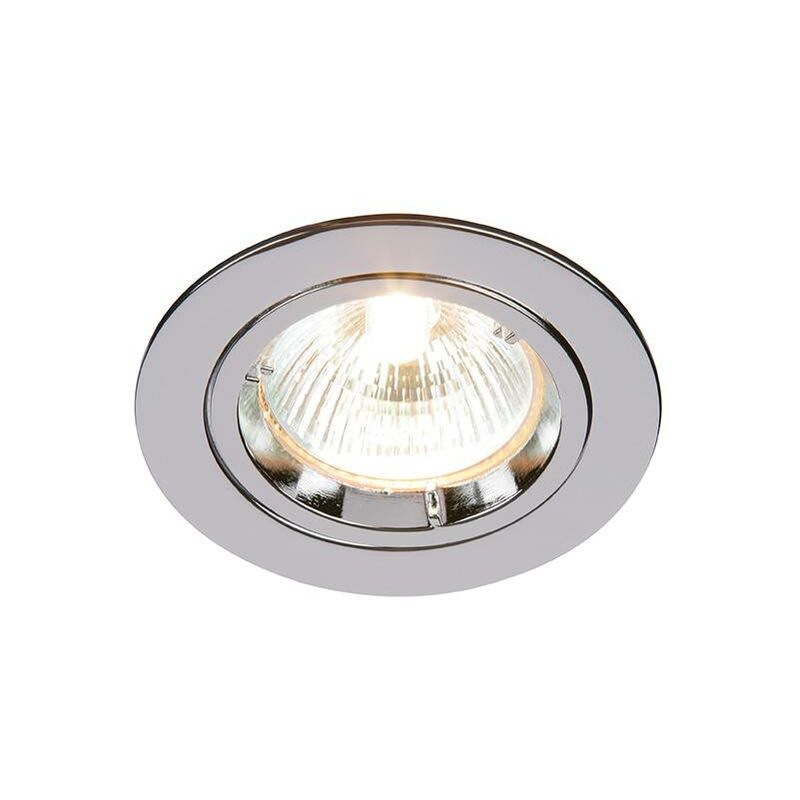 Saxby Cast - 1 Light Recessed Downlight Chrome Plate, GU10