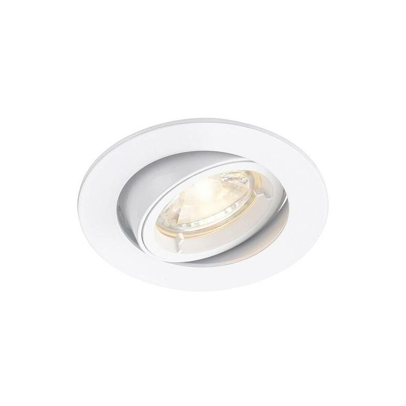 Image of Saxby Lighting - Saxby Cast - Downlight inclinabile da incasso bianco opaco, GU10