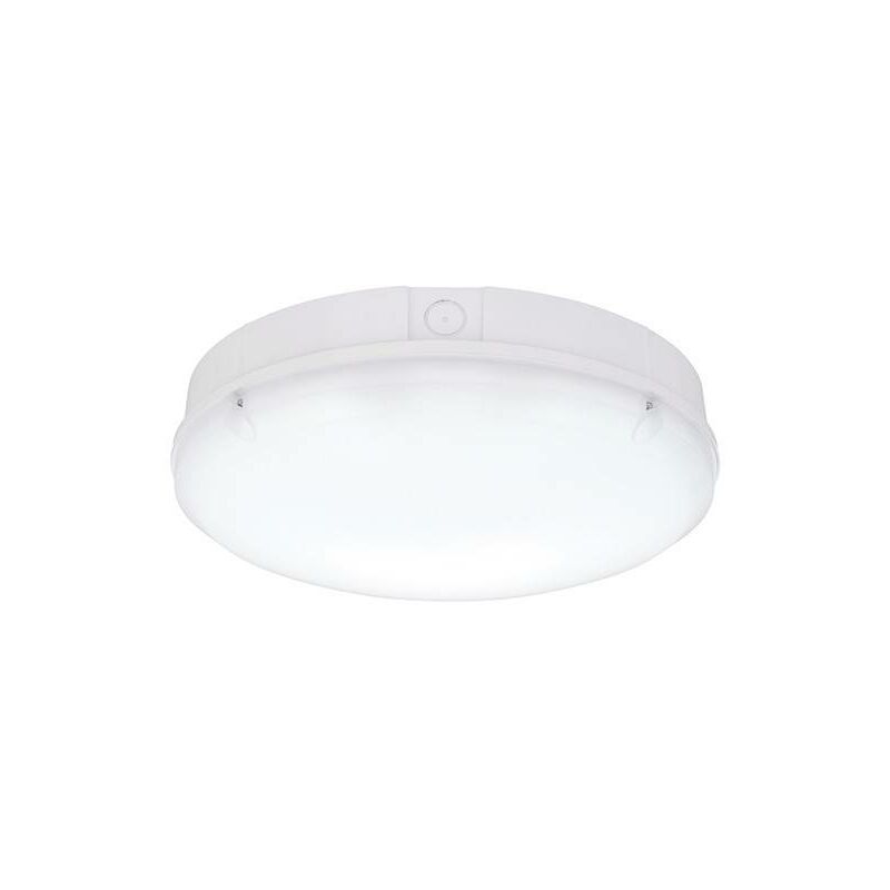 Saxby Forca Cct - Luce led di emergenza integrata per esterni e microonde, bianco lucido, IP65 opale