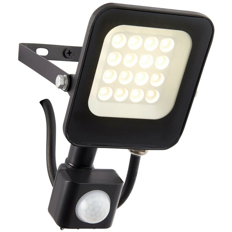 Saxby Lighting - Saxby Guard pir Override 10W IP65 10W Outdoor Flood Light Matt Black Paint