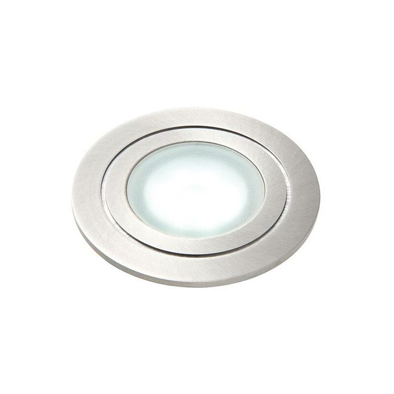 Saxby Hayz - Integrated LED 1 Light Outdoor Recessed Light Marine Grade Brushed Stainless Steel, Frosted IP67
