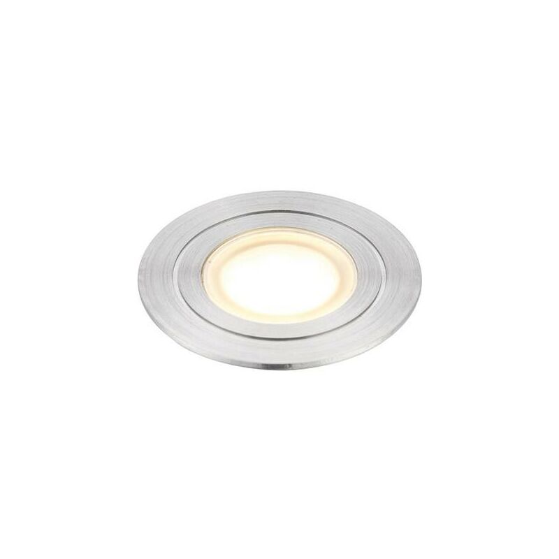 Saxby Hayz - Integrated LED 1 Light Outdoor Recessed Light Marine Grade Brushed Stainless Steel, Frosted IP67
