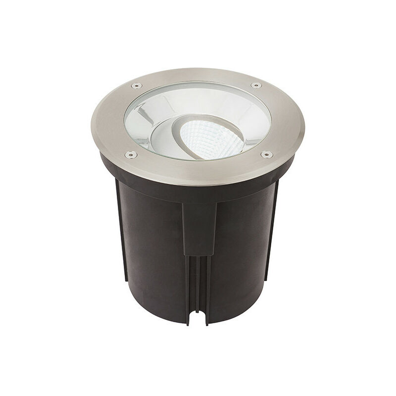 Saxby Lighting - Saxby Hoxton Outdoor 16.5W led Recessed Ground Light Brushed Stainless Steel, IP67, 4000K