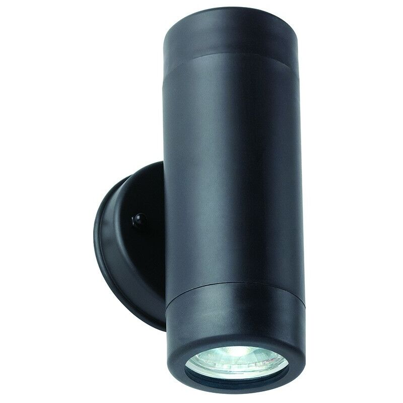 Saxby Icarus - Outdoor Up Down 2 Light Wall IP44 5W Black Polypropylene