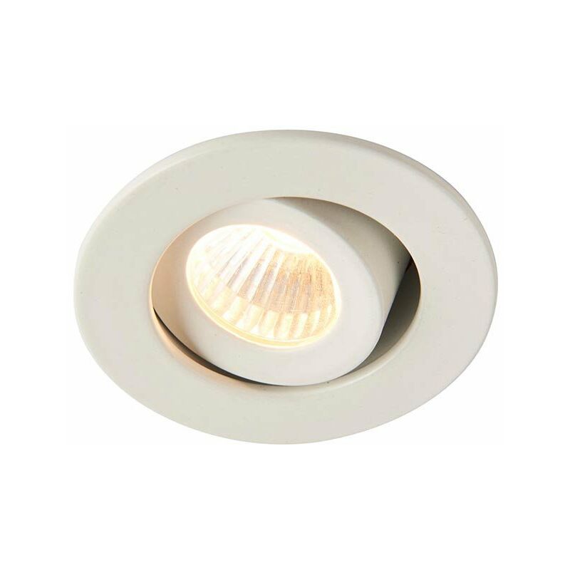 Saxby lalo Tilt led Indoor Recessed Tilt Matt White Paint & Clear Acrylic 3000K