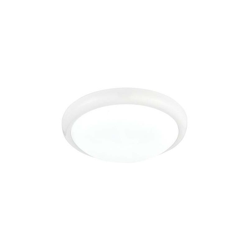 Saxby Montana - Plafonnier LED intégré blanc brillant, polypropylène opale