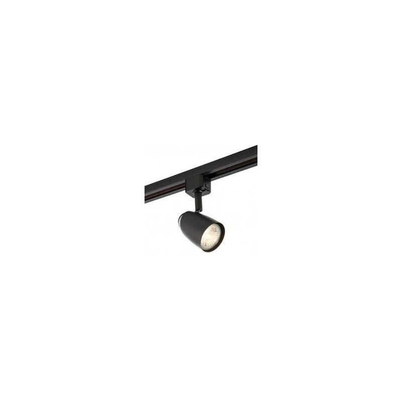 Saxby Lighting - Saxby Monte - 1 Light Track Head Light Only Matt Black, Chrome Plate, GU10