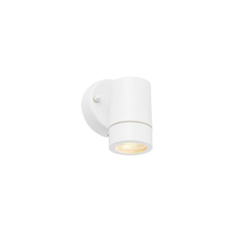Image of Saxby Lighting - Saxby Palin - Applique da esterno 1 luce Bianco lucido, vetro IP44, GU10