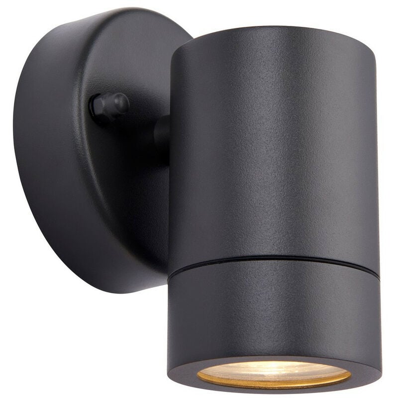 Saxby Palin Outdoor Down Wall Lamp Anthracite Grey IP44