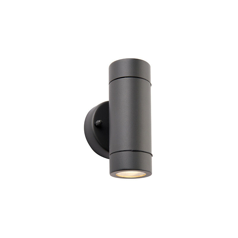 Saxby Palin Outdoor Up Down Dimmable Wall Light Anthracite, IP44