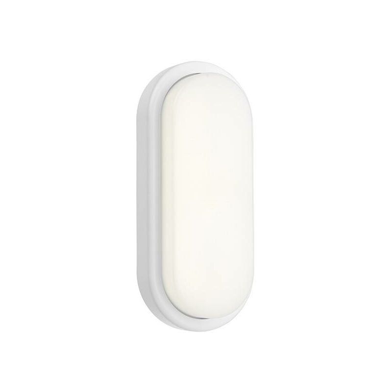 

Saxby Pillo - Aplique LED integrado para exteriores, grande, blanco mate con textura, ópalo IP54