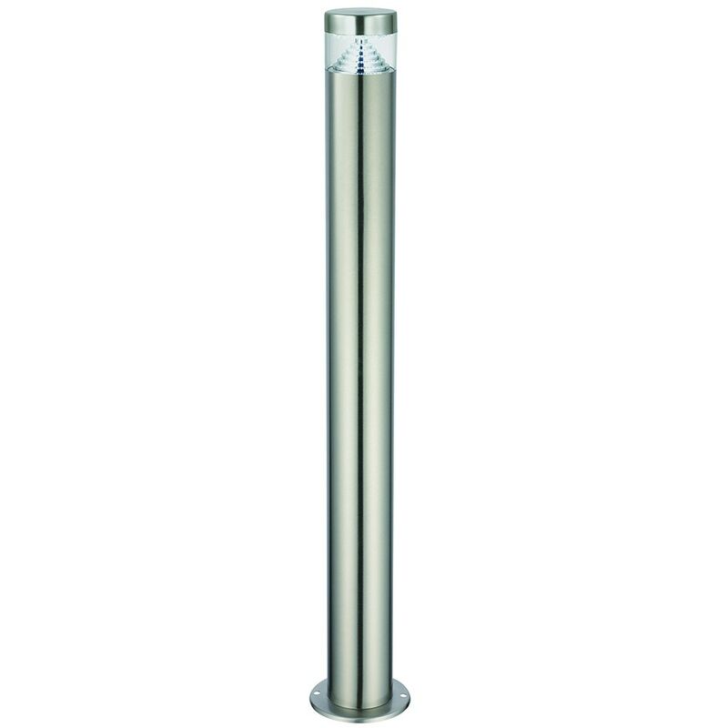 Saxby Lighting - Saxby Pyramid - Outdoor Floor Bollard IP44 3.3W Brushed Stainless Steel