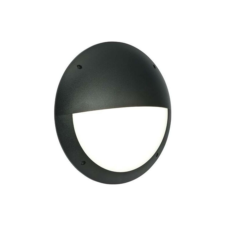 

Saxby Seran - 1 luz de pared para exteriores Negro mate texturado, ópalo IP65, E27