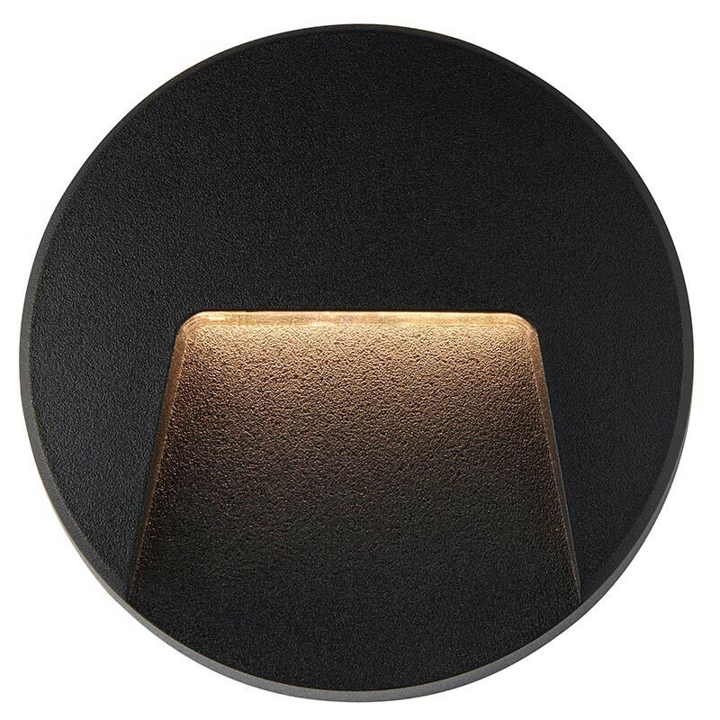 Saxby Severus cct led Outdoor Surface Mounted Wall Guide Light Black 3000/4000/6500K IP65