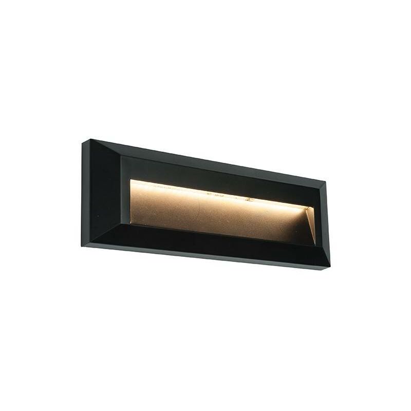 Saxby Severus - Integrated LED 1 Light Outdoor Wall Light Black Abs Plastic, Clear IP65