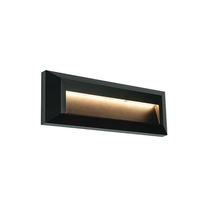 Saxby Severus - Integrated led 1 Light Outdoor Wall Light Black Abs Plastic, Clear IP65