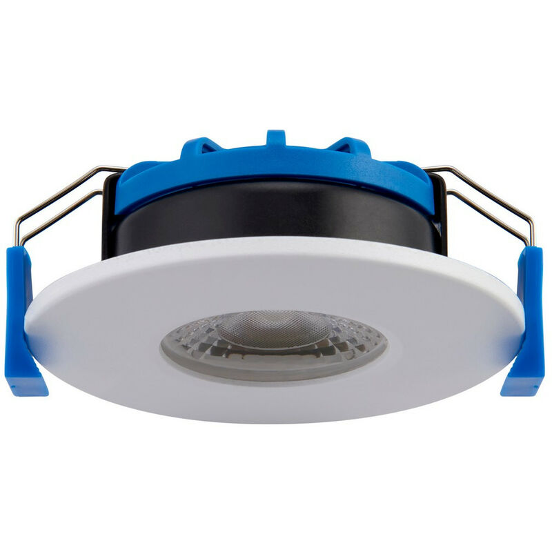 Image of Saxby Lighting - Saxby Shieldslim Downlight da incasso IP65 7W vernice bianca opaca IP65