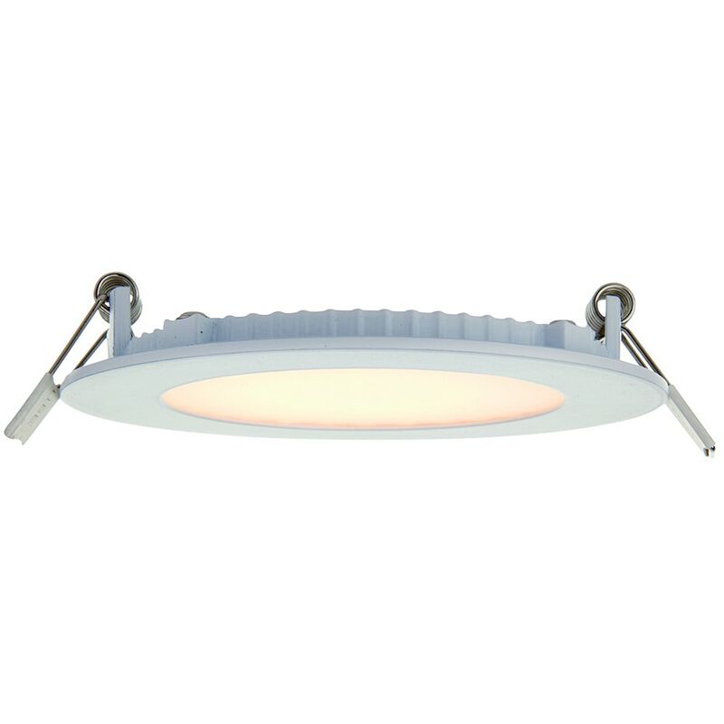 Saxby Siriodisc - Recessed Downlight 6W Matt White Paint & Frosted Acrylic