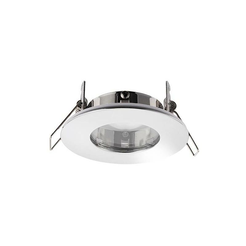 Saxby Speculo - LED Fire Rated 1 Light Bathroom Recessed Light Chrome Plate, Glass IP65