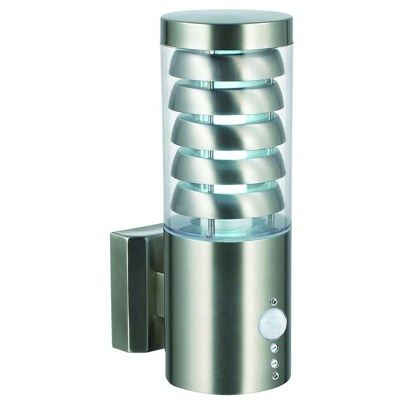Saxby Tango - Outdoor Wall PIR IP44 Brushed Stainless Steel
