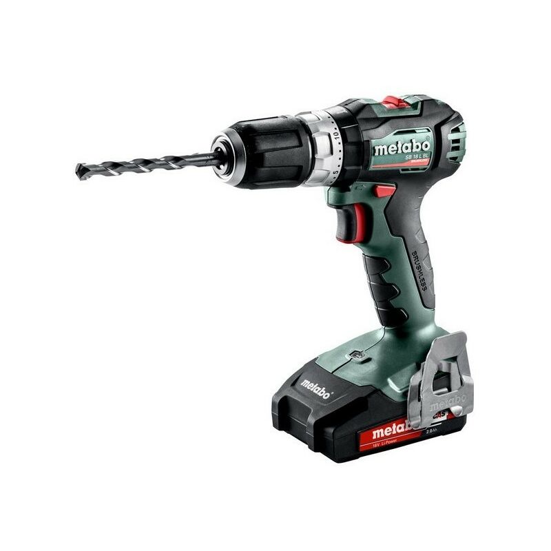 

Metabo 602331500 Taladro percutor sin escobillas a bateria 18V 2x 2Ah Li-Ion SB 18 L BL Con maletín