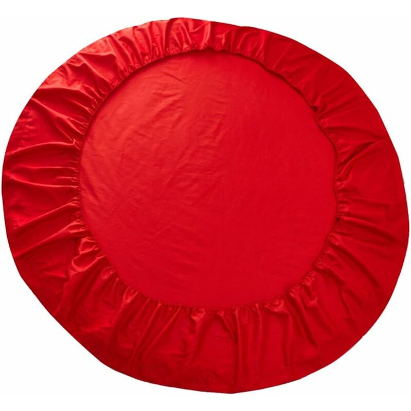 

Sábana bajera redonda de algodón, Sábanas bajeras redondas Rojo