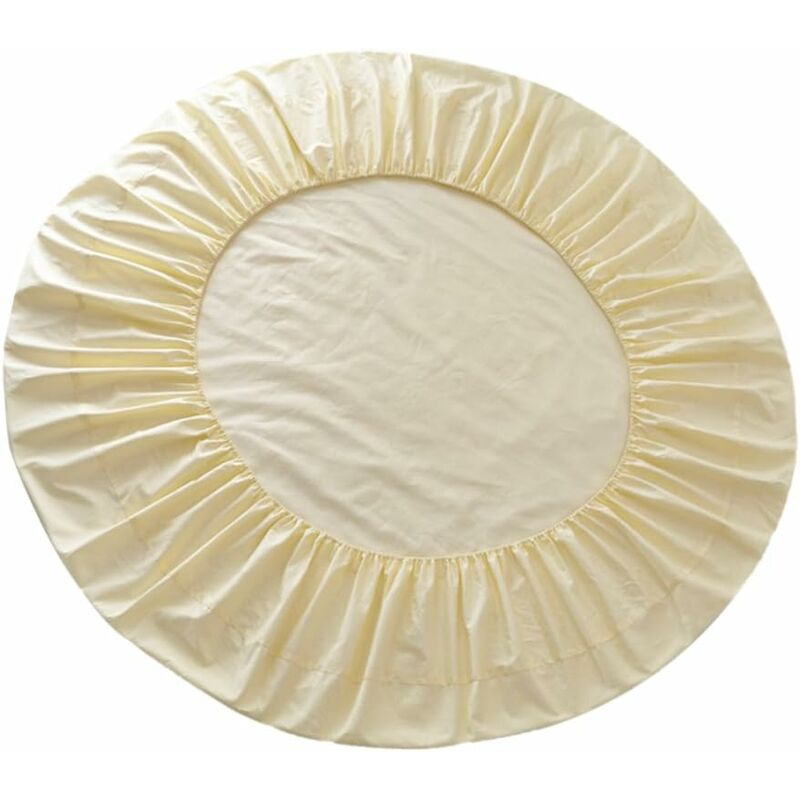 

Sábana bajera redonda de algodón, Sábanas bajeras redondas Beige
