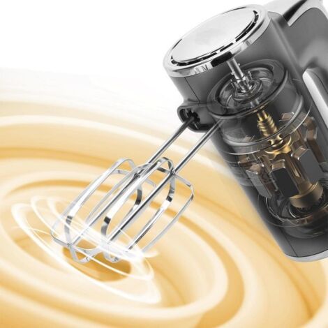 Sbattitore Elettrico Potenza 400W 5 Velocit&agrave Regolabili e un Pulsante Turbo con Staffa Portaoggetti