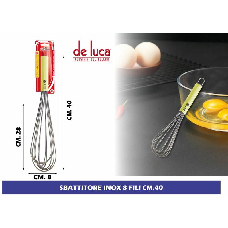 Sbattitore inox 8 fili CM.40