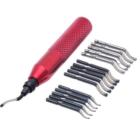 Sbavatore, sbavatore con 15 lame in 3 modelli, lame per sbavatura girevoli a 360°, sbavatore per stampa 3D, resina epossidica, alluminio, rame, acciaio, metallo e plastica