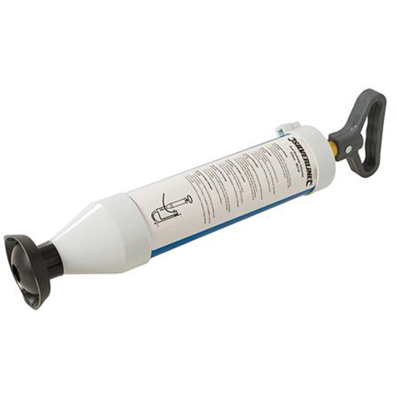 Image of Silverline - pompa stura scarichi sbloccatore tubi di spurgo con ventosa 370mm