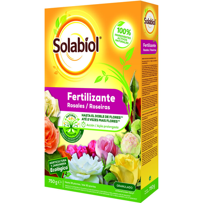 

Solabiol Fertilizante granulado para rosales 750gr - SBM