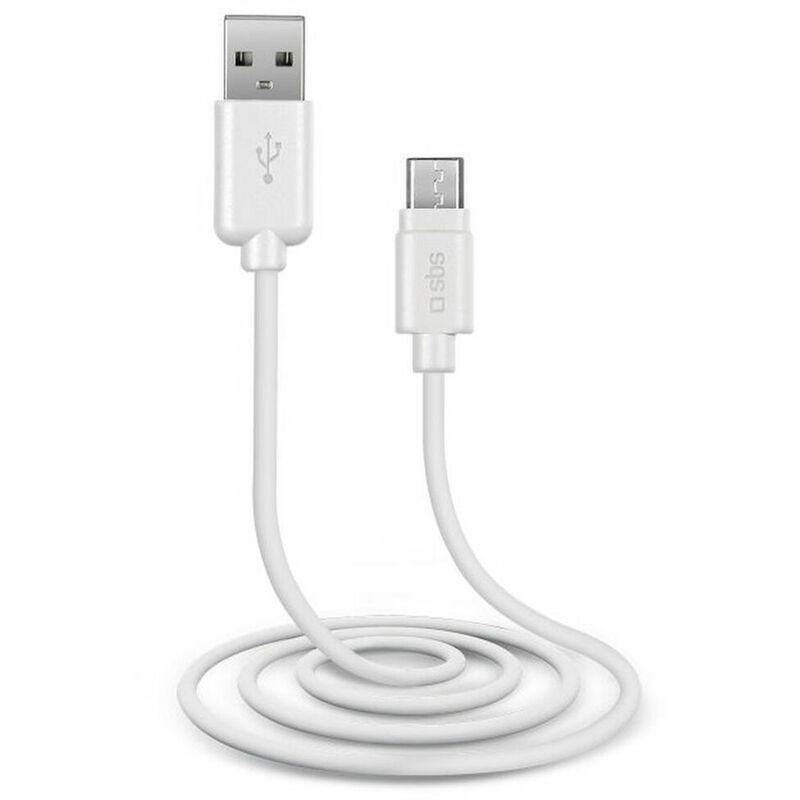 

Cable Micro USB a USB ‎TECABLEMICROW 1 m Blanco - SBS