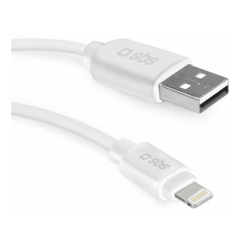 

Cable USB a Lightning TECABLEUSBIP52W Blanco (2 m) - SBS