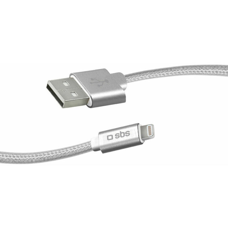 

Cable USB a Lightning ‎TECABLEUSBIP5BS 1 m Plata - SBS