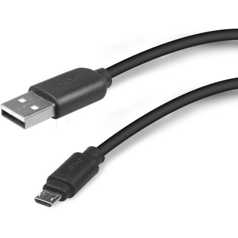 SBS Cavo Dati E Ricarica Con Connettori Usb 2.0 E Micro Usb Nero 1Mt