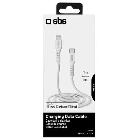 SBS Lightning to Type C Cable MFi, lenght 1m,