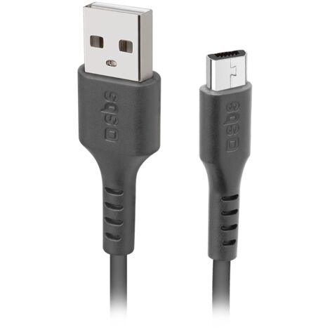 SBS TECABLEMICRO2K câble USB USB 2.0 2 m USB A Micro-USB B Noir